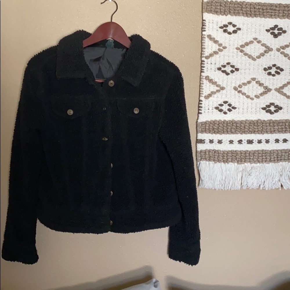 Black Cropped Teddy